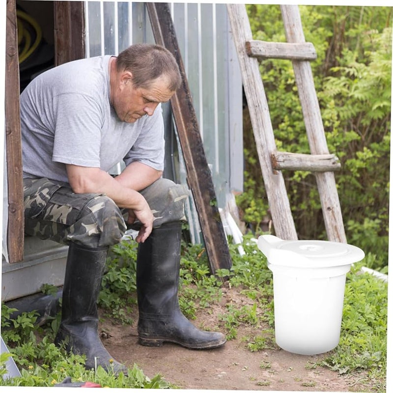 غطاء مقعد مرحاض بلاستيكي محمول لمواقع التخييم والبناء سهل التركيب - Image 5